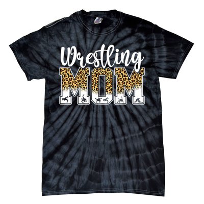 Funny Leopard Wrestling Mom Women Wrestler Mother's Day Tie-Dye T-Shirt