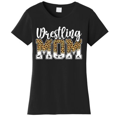 Funny Leopard Wrestling Mom Women Wrestler Mother's Day Women's T-Shirt