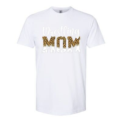 Funny Leopard Wrestling Mom Women Wrestler Mother's Day Softstyle® CVC T-Shirt