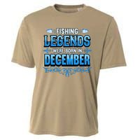 Fishing Legends Were Born In December Birthday Fisherman Cooling Performance Crew T-Shirt