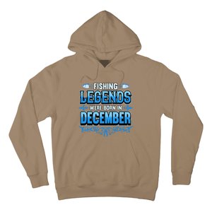 Fishing Legends Were Born In December Birthday Fisherman Hoodie