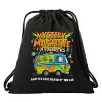 Funny Lab Week 2025 Retro Mystery Machine Of Diagnostics  Drawstring Bag
