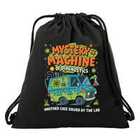 Funny Lab Week 2025 Retro Mystery Machine Of Diagnostics  Drawstring Bag