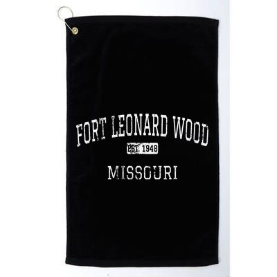 Fort Leonard Wood Missouri Mo Vintage Golf Towel