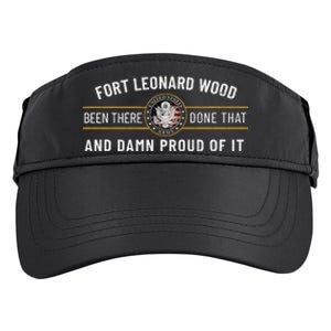 Fort Leonard Wood Missouri Basic Training Alumni Adult Drive Performance Visor