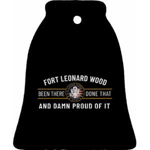 Fort Leonard Wood Missouri Basic Training Alumni Ceramic Bell Ornament