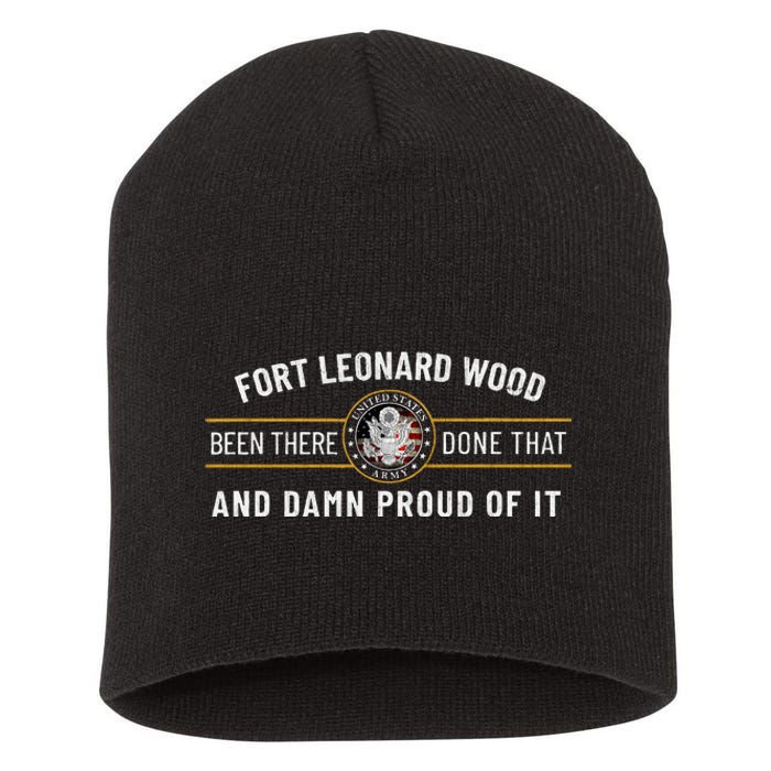 Fort Leonard Wood Missouri Basic Training Alumni Short Acrylic Beanie