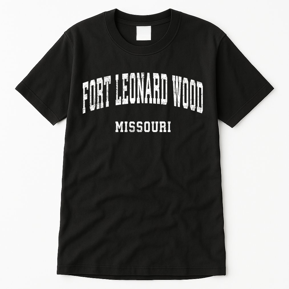 Fort Leonard Wood Missouri Mo Vintage Athletic Sports Design Tall T-Shirt