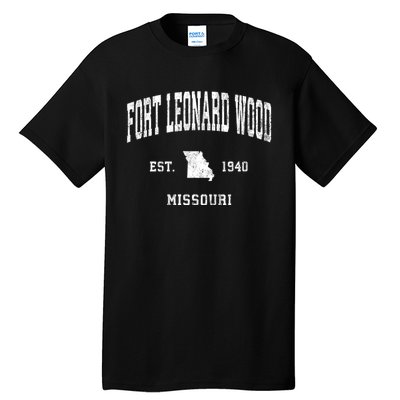 Fort Leonard Wood Missouri Mo Vintage Athletic Tall T-Shirt