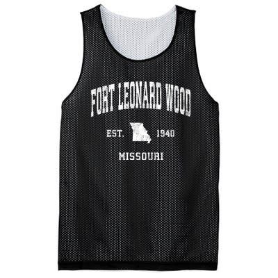 Fort Leonard Wood Missouri Mo Vintage Athletic Mesh Reversible Basketball Jersey Tank