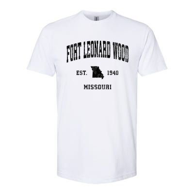 Fort Leonard Wood Missouri Mo Vintage Athletic Softstyle CVC T-Shirt