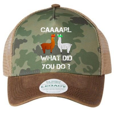funny llama with hats lama with hat carl what did you do  Legacy Tie Dye Trucker Hat