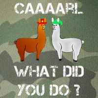 funny llama with hats lama with hat carl what did you do  Legacy Tie Dye Trucker Hat