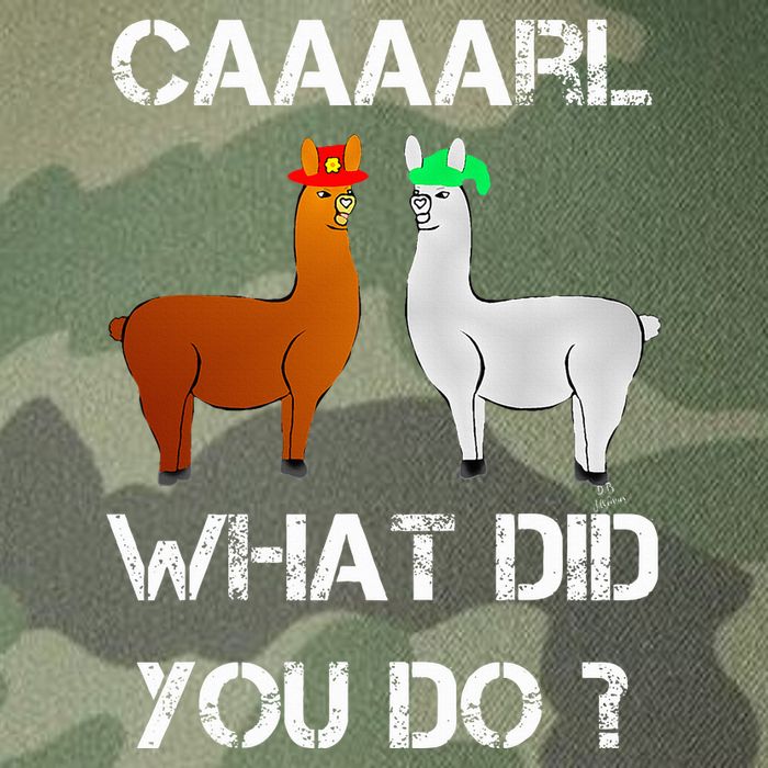 funny llama with hats lama with hat carl what did you do  Legacy Tie Dye Trucker Hat