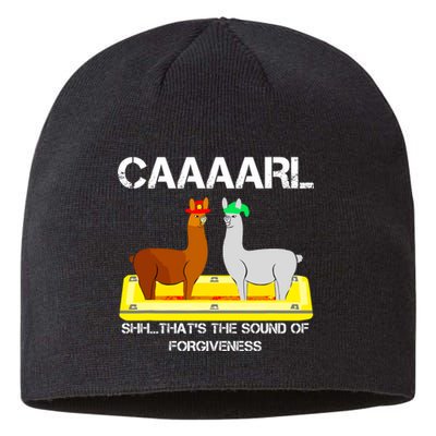 Funny Llama With Hats Lama With Hat Forgiveness Funny Carl Sustainable Beanie