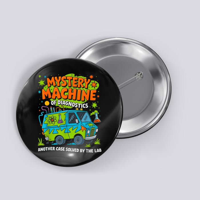 Funny Lab Week 2025 Retro Mystery Machine Of Diagnostics Button