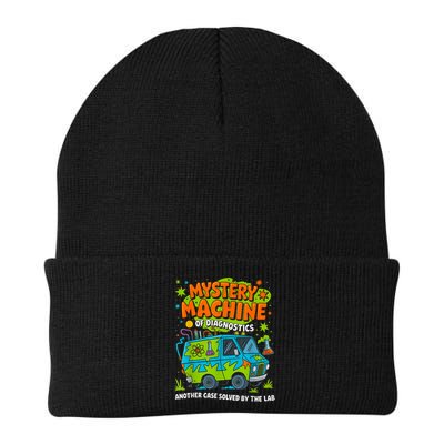 Funny Lab Week 2025 Retro Mystery Machine Of Diagnostics Knit Cap Winter Beanie