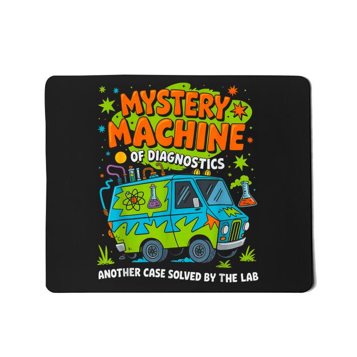 Funny Lab Week 2025 Retro Mystery Machine Of Diagnostics Mousepad