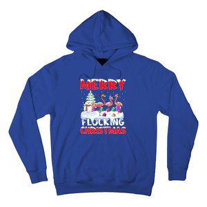 Flamingo Lover Xmas Gift Merry Flocking Christmas Flamingo Funny Gift Hoodie