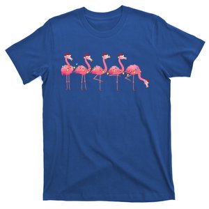 Flamingos Lover Xmas Lighting Santa Pink Flamingo Christmas Gift T-Shirt