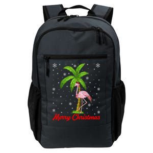 Flamingo Lover Xmas Lighting Santa Merry Christmas Flamingo Gift Daily Commute Backpack