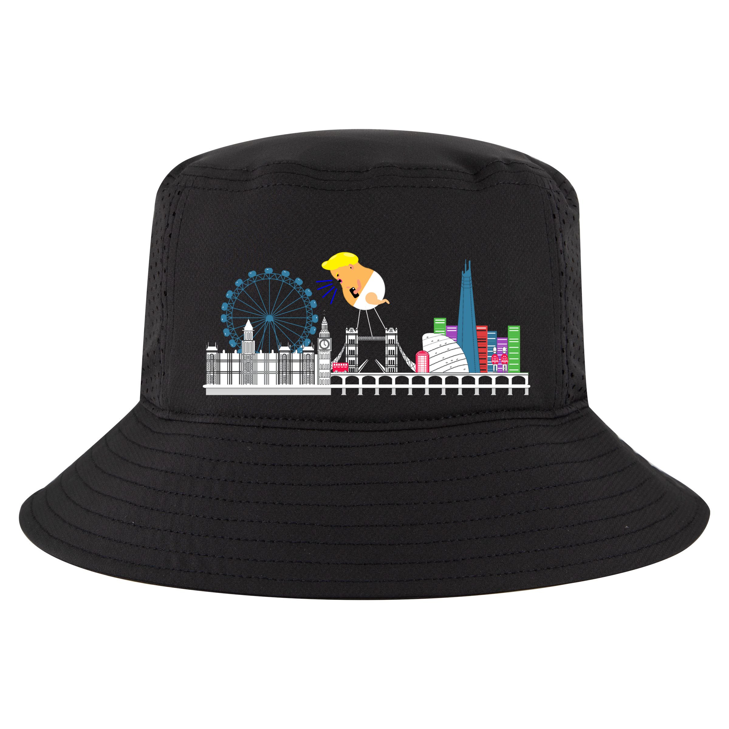 Fly Baby Trump Over City Cool Comfort Performance Bucket Hat