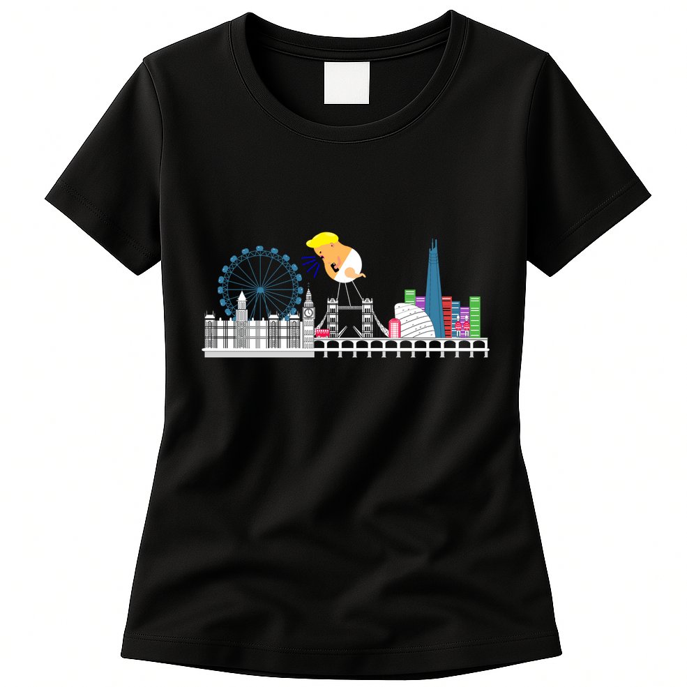 Fly Baby Trump Over City Womens T-Shirt