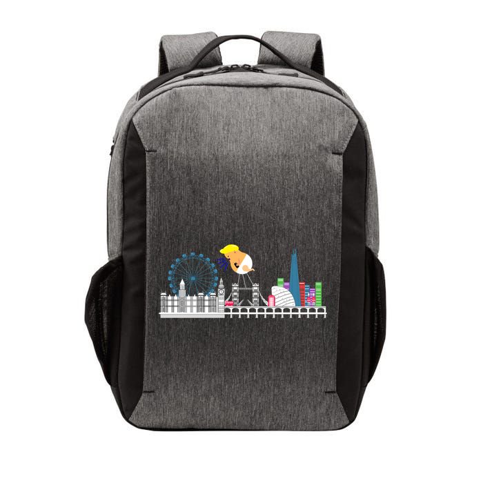 Fly Baby Trump Over City Vector Backpack