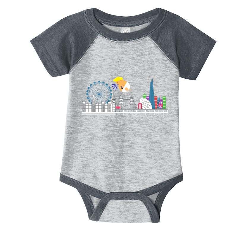 Fly Baby Trump Over City Infant Baby Jersey Bodysuit