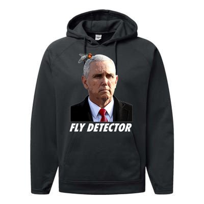 Fly Detector Mike Pence  Performance Fleece Hoodie