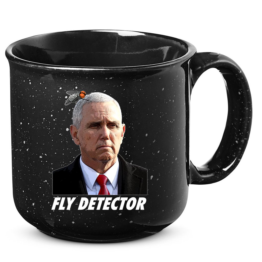 Fly Detector Mike Pence  15oz Campfire Ceramic Mug