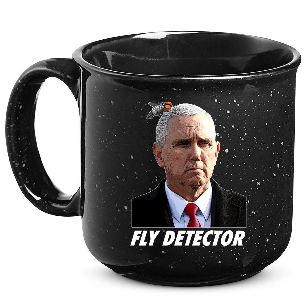 Fly Detector Mike Pence  15oz Campfire Ceramic Mug