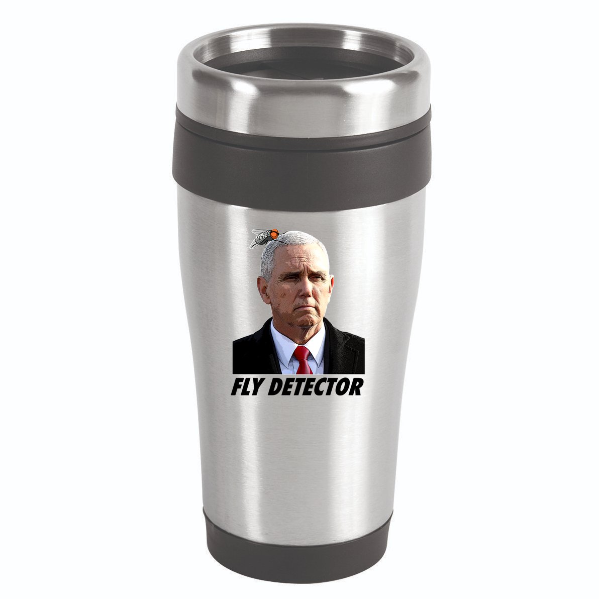 Fly Detector Mike Pence  16oz Travel Tumbler