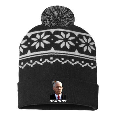 Fly Detector Mike Pence  USA-Made Snowflake Beanie