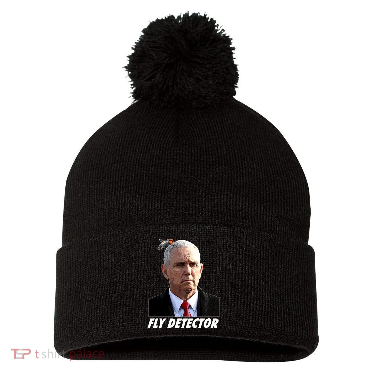 Fly Detector Mike Pence  Pom Pom 12in Knit Beanie