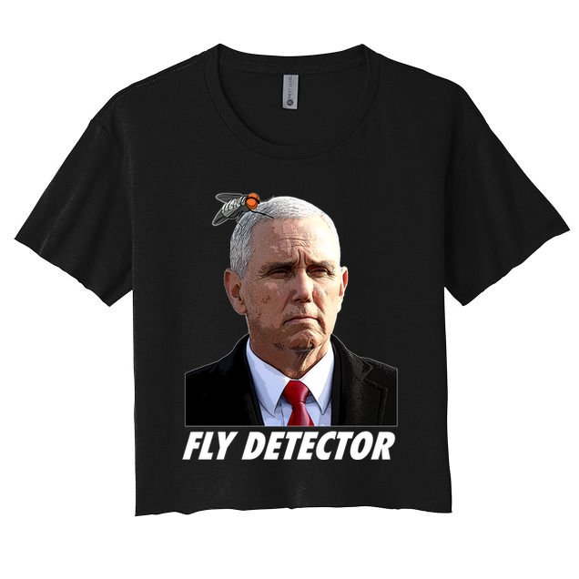 Fly Detector Mike Pence  Crop Top