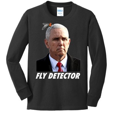 Fly Detector Mike Pence  Kids Long Sleeve Shirt