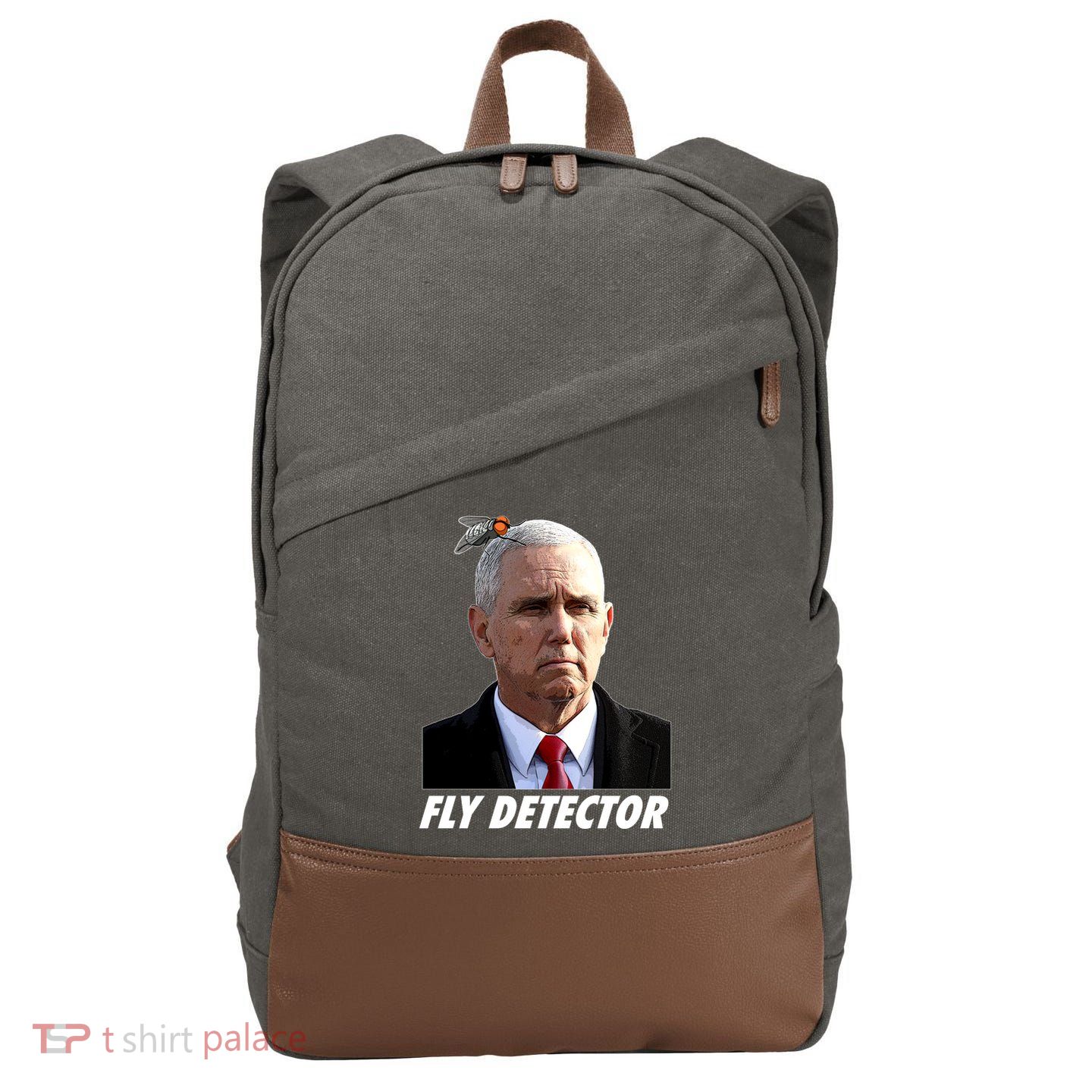 Fly Detector Mike Pence  Cotton Canvas Backpack