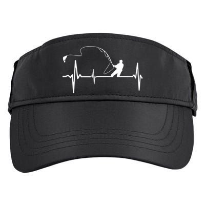 Fly Fishing Heartbeat Pulse Adult Drive Performance Visor
