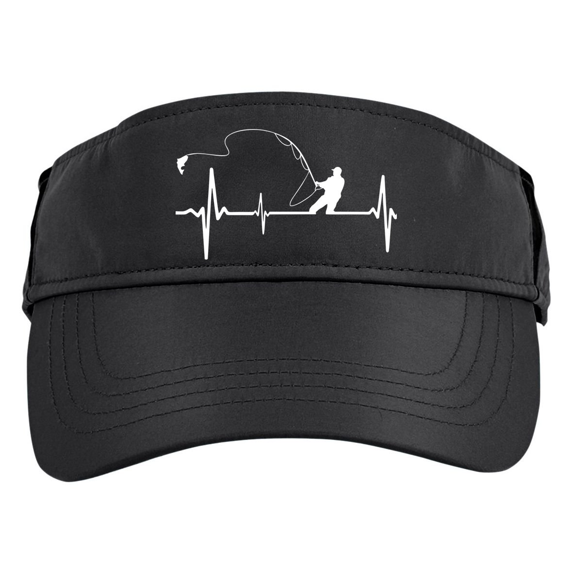 Fly Fishing Heartbeat Pulse Adult Drive Performance Visor