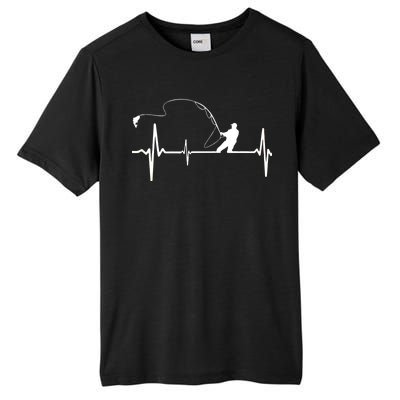 Fly Fishing Heartbeat Pulse Tall Fusion ChromaSoft Performance T-Shirt