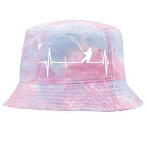 Fly Fishing Heartbeat Pulse Tie-Dyed Bucket Hat