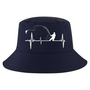 Fly Fishing Heartbeat Pulse Cool Comfort Performance Bucket Hat