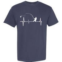 Fly Fishing Heartbeat Pulse Garment-Dyed Heavyweight T-Shirt