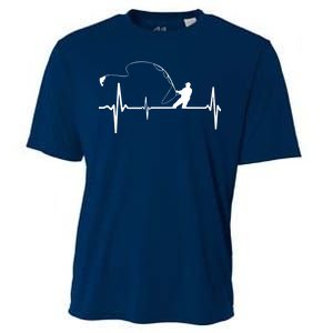 Fly Fishing Heartbeat Pulse Cooling Performance Crew T-Shirt