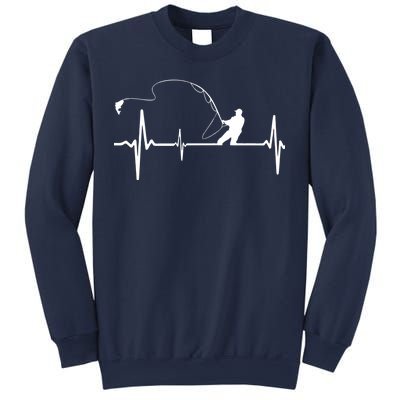 Fly Fishing Heartbeat Pulse Sweatshirt