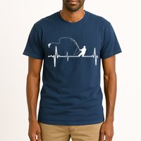 Fly Fishing Heartbeat Pulse Tall T-Shirt