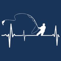 Fly Fishing Heartbeat Pulse Tall T-Shirt