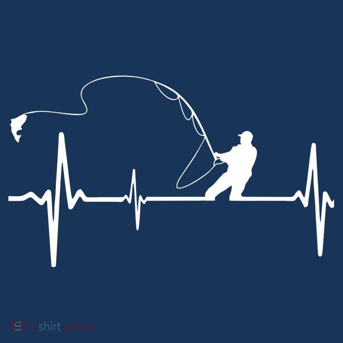 Fly Fishing Heartbeat Pulse Poster