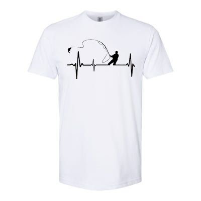 Fly Fishing Heartbeat Pulse Softstyle CVC T-Shirt